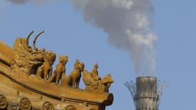 Les émissions de dioxyde de carbone dans le monde ont atteint un niveau record en 2012 sous l'influence de la Chine, où leur hausse a plus que compensé les baisses aux Etats-Unis et en Europe, selon l'Agence internationale de l'énergie (AIE). /Photo prise