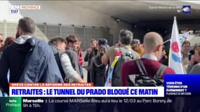 Mobilisation contre la réforme des retraites: le tunnel du Prado bloqué ce matin