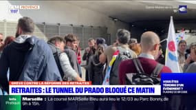 Mobilisation contre la réforme des retraites: le tunnel du Prado bloqué ce matin