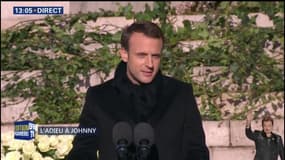 Emmanuel Macron: "Johnny Hallyday était une part de la France" 