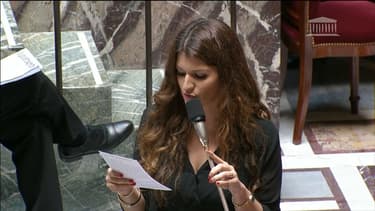 Marlène Schiappa, la secrétaire d'Etat chargée de l'Egalité entre les femmes et les hommes, à l'Assemblée nationale le 5 juillet 2017.