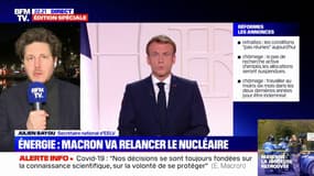 Julien Bayou juge "parfaitement irresponsable" l'annonce de nouveaux réacteurs nucléaires par Emmanuel Macron