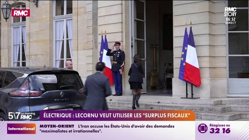 Électrique : Sébastien Lecornu veut utiliser les "surplus fiscaux"