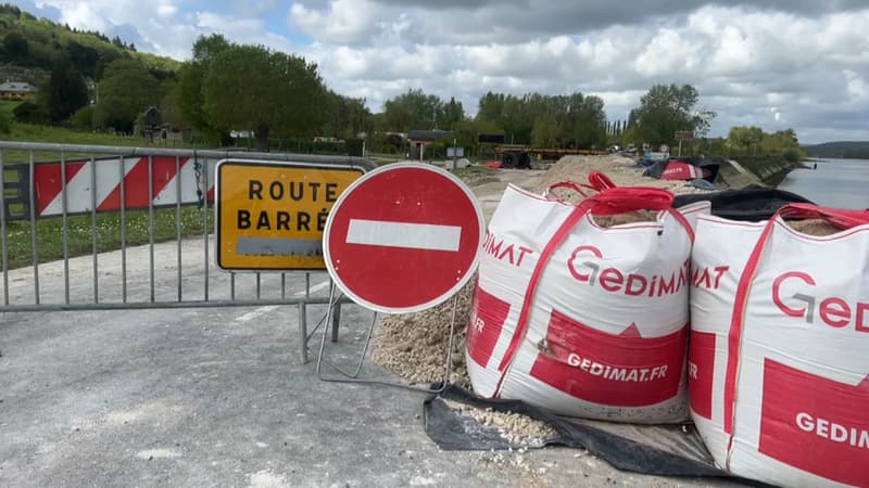 Seine-Maritime: la RD64 fermée tout l'été entre Bardouville et Mauny après la crue de la Seine