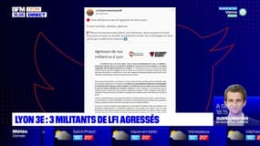 Lyon 3e : 3 militants de La France Insoumise agressés