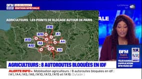 Colère des agriculteurs: huit autoroutes bloquées en Ile-de-France