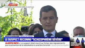 Policière attaquée au couteau: Gérald Darmanin confirme que le suspect était diagnostiqué "schizophrène sévère" et suivait un traitement