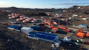 La base militaire chilienne en Antarctique, en avril 2020.
