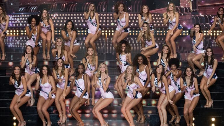 Les candidates au concours Miss France 2021 à Les Epesses (France) le 20 décembre 2020