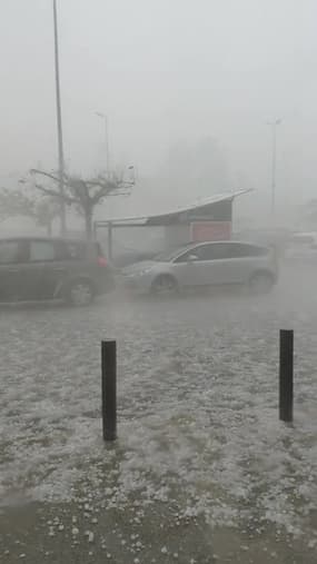 Drôme: chute de grêlons à Romans-sur-Isère - Témoins BFMTV