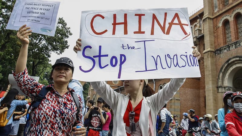 Des manifestants anti-chinois à Ho Chi Minh-Ville, le 11 mai 2014.