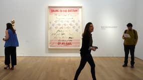 L’œuvre "Drunk to the Bottom of My Soul, 2002" de Traceyy Emin était une des pièces phare de la "George Michael Collection" vendue chez Christie's depuis début février. 