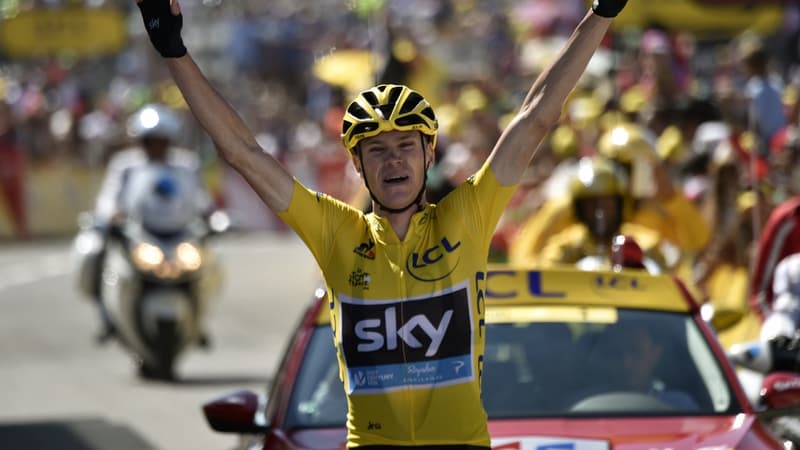 Chris Froome vainqueur au sommet du col de Soudet