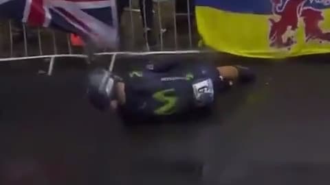 Alejandro Valverde au sol