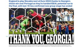 "Merci la Géorgie!", s'emballe le Daily Mail, le 26 juin 2024