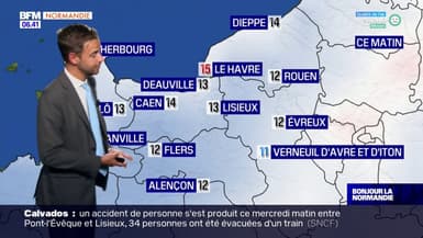 Météo Normandie: de belles éclaircies attendues ce matin avant l'arrivée de quelques averses en fin de journée, jusqu'à 21°C à Caen
