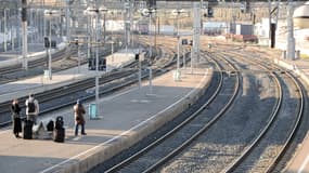 Des voyageurs en gare de Montpellier (illustration)