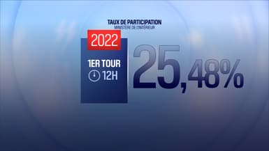 Le taux de participation s'élève à 25,48% à 12h pour le premier tour de la présidentielle, le 10 avril 2022
