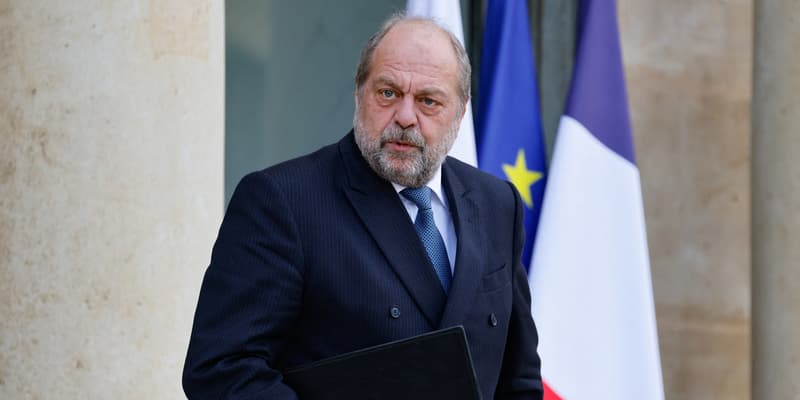 Le ministre de la Justice Éric Dupond-Moretti à l'Élysée le 10 avril 2024 