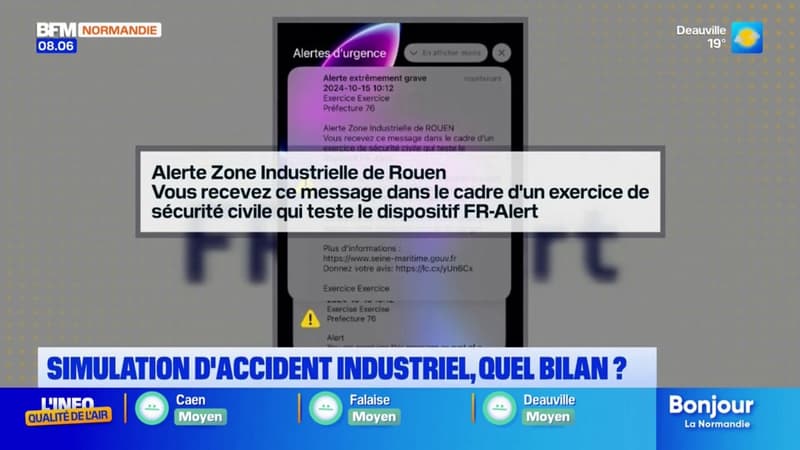 Regarder la vidéo Grand Rouen: le bilan de la simulation d'accident industriel ce mardi