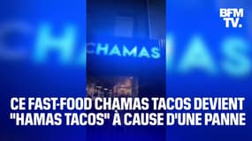 À cause d'une panne, un restaurant Chamas Tacos devient "Hamas Tacos et la police intervient 