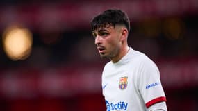 Pedri lors du match Athletic Bilbao-Barça (0-0, Liga), le 3 mars 2024