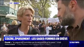 Camille Dumortier, présidente de l'Organisation nationale des sages-femmes (ONS) exprime sa colère: "On travaille avec des effectifs minimum qui datent de 1998, qui sont donc complètement inadaptés"