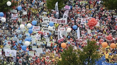 De nombreuses manifestations ont lieu en Finlande contre l'austérité.