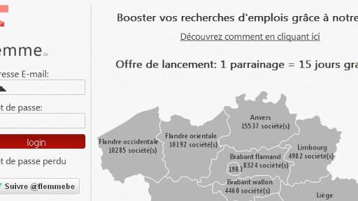 Le site belge propose d'envoyer vos CV à votre place