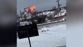 Les images du crash de l'avion russe à Belgorod, le 24 janvier 2024