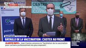 Jean Castex annonce la vaccination prioritaire pour certains professionnels dont les enseignants et les forces de l'ordre de plus de 55 ans 