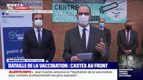 Jean Castex annonce la vaccination prioritaire pour certains professionnels dont les enseignants et les forces de l'ordre de plus de 55 ans 