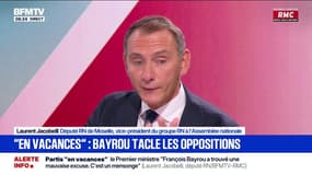 Vote de confiance: "Quand il y a le feu, il faut dire au pyromane de partir", estime Laurent Jacobelli, député RN