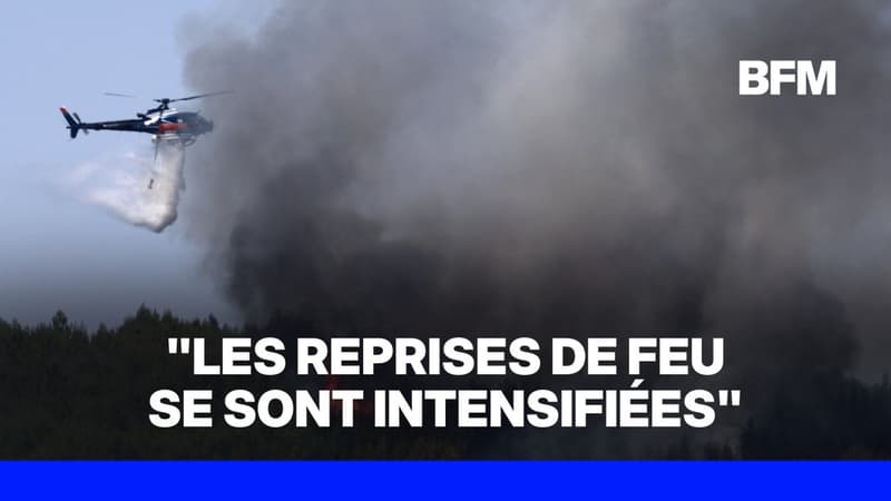Le préfet du Var Simon Babre annonce que "les reprises de feu se sont intensifiées"