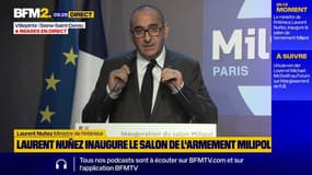 Salon de l'armement Milipol 2025: "Notre sécurité, notre protection dépend de plus en plus des nouvelles technologies", estime Laurent Nuñez, ministre de l'Intérieur