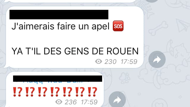 Capture écran de la chaîne Telegram Capture écran de la chaîne Telegram