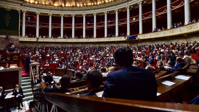 L'hémicycle de l'Assemblée nationale.