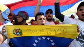 Des opposants au président Maduro lors d'une manifestation le 26 octobre 2016 à Caracas, au Venezuela