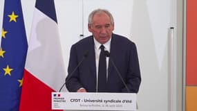 François Bayrou à l'université d'été de la CFDT le 26 août 2025