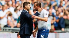 Mauricio Pochettino et Harry Kane.