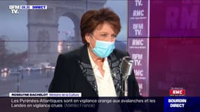 Roselyne Bachelot: "ce qui serait terrible pour la culture, c'est le stop-and-go. Rouvrir pour refermer, on assassinerait la culture si on faisait cela"