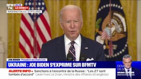 Joe Biden annonce des sanctions "au-delà de celles de 2014" contre la Russie