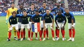 Le onze de départ de l'équipe de France de football face à la Bolivie, à Nantes le 2 juin 2019