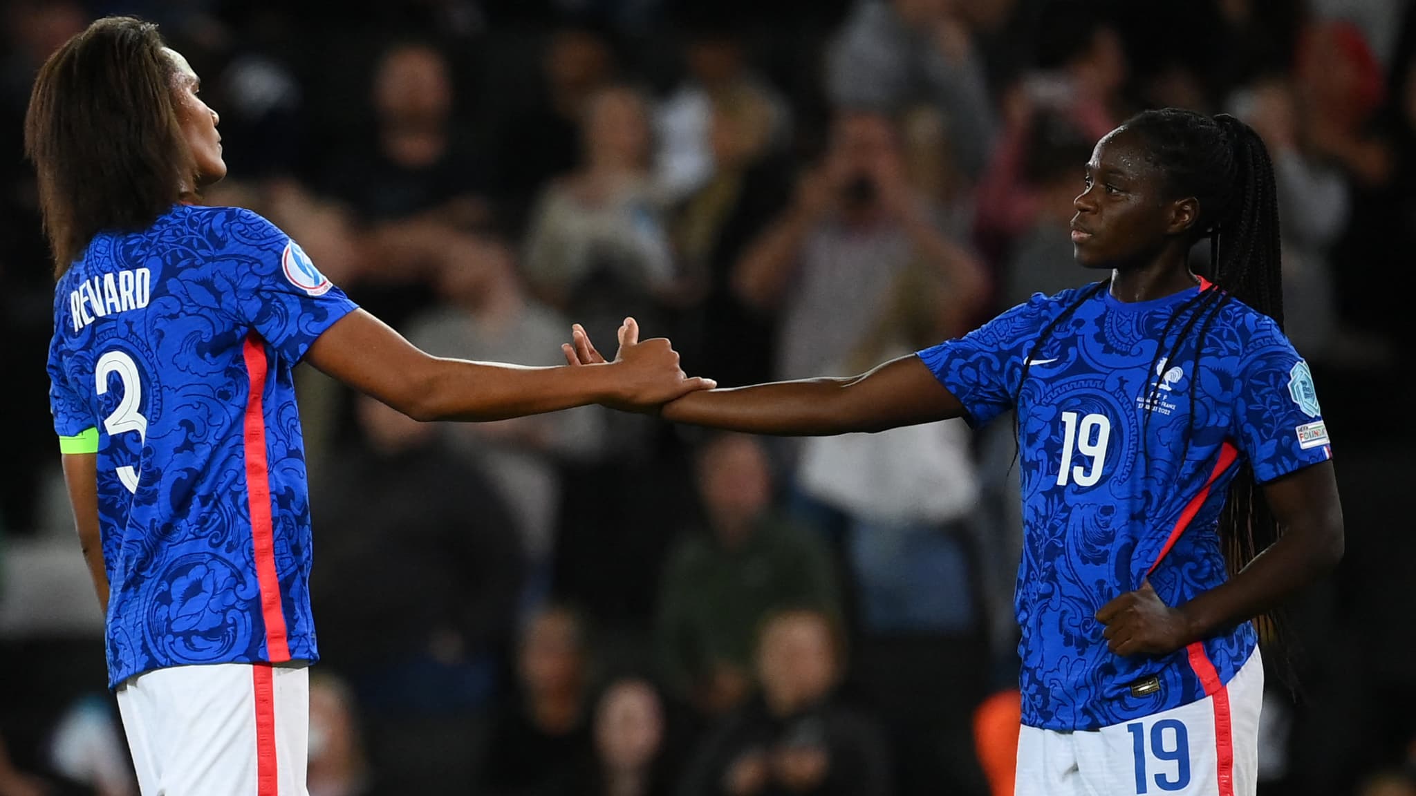 Wendie Renard et Griedge Mbock lors du match contre l'Allemagne