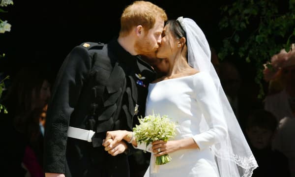 Le prince Harry et Meghan Markle lors de leur mariage le 19 mai 2018 