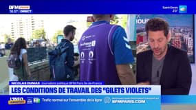 JO 2024: les conditions de travail des "gilets violets"