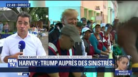 Tempête Harvey: Donald Trump auprès des sinistrés (1/2)