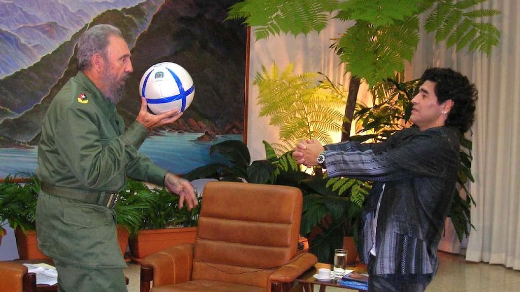 Castro et Maradona