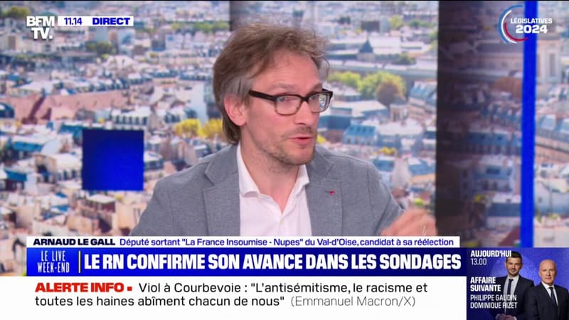 Arnaud Le Gall (député LFI sortant du Val-d'Oise): 