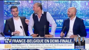AÏE la crampe pour... Lionel Charbonnier en plateau, qui nous fait une Rolland Courbis !